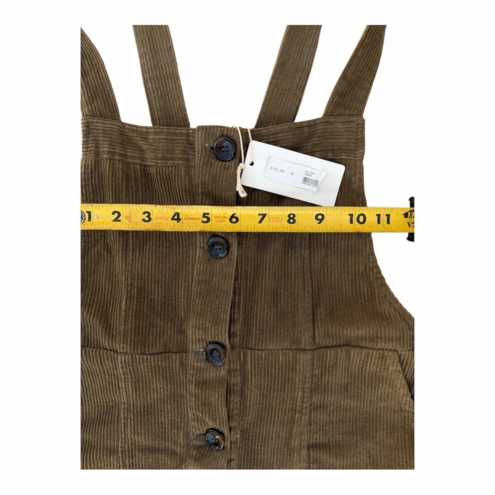 Brown Corduroy Mini Dress - Picture 4 of 8